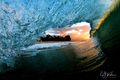 Surfer Sunset print