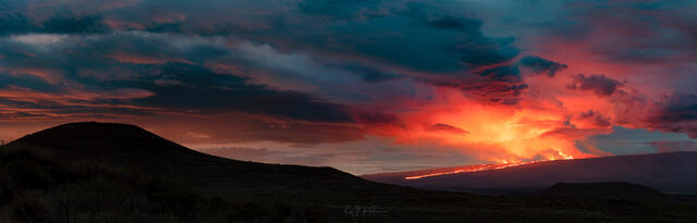 Mauna Loa Flow Pano print