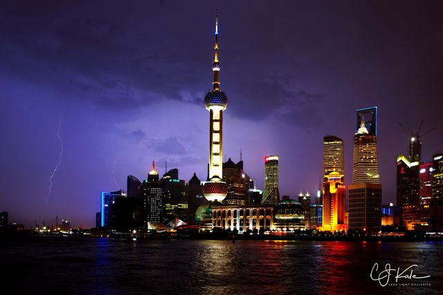 Shanghai Storm print