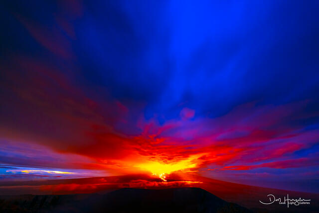 Mauna Loa Blue Morning print