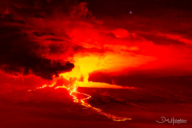 Mauna Loa Level Red print