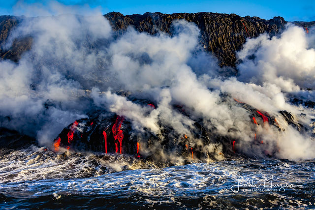 Blue Sky Lava print
