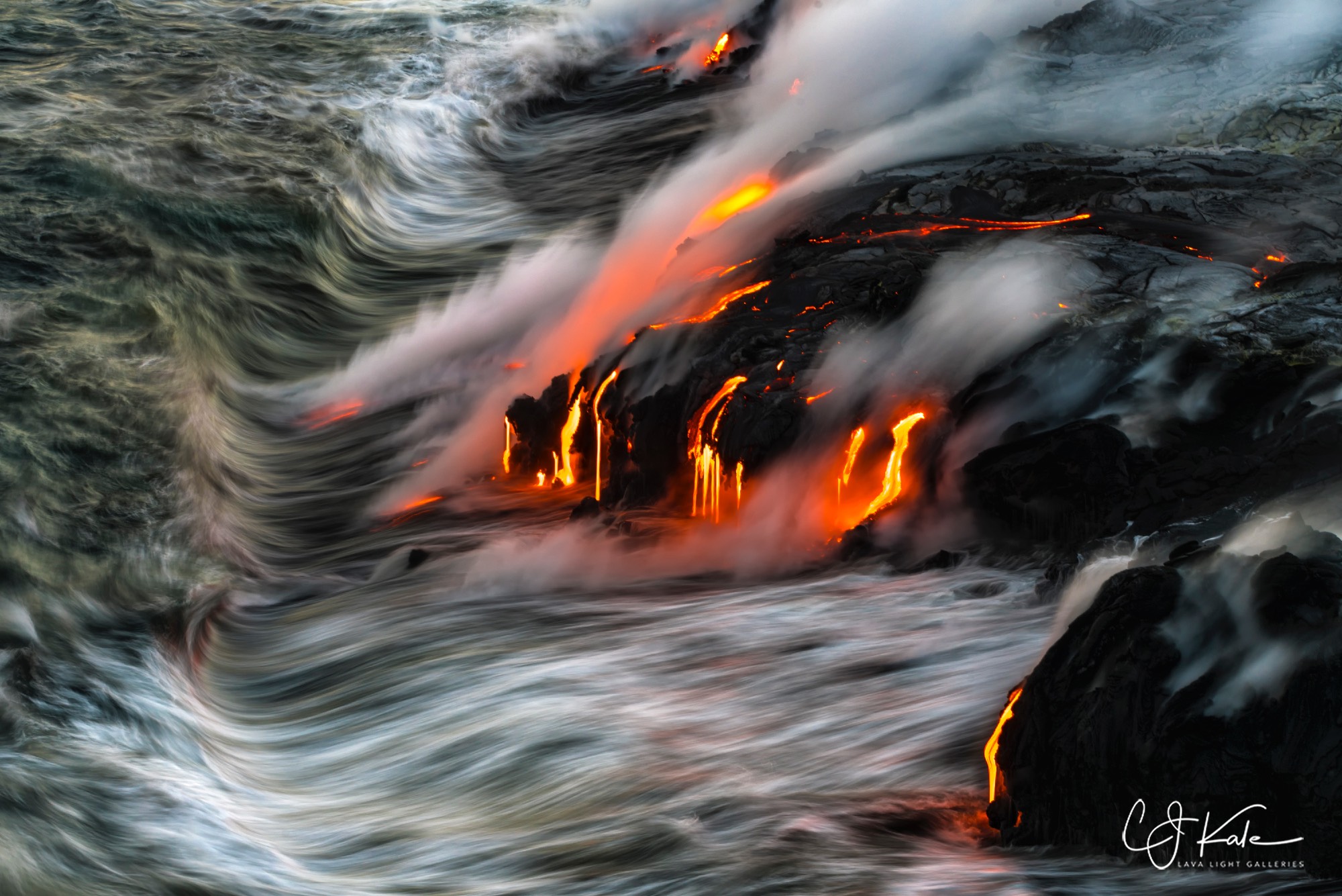 Lava flows equal chaos.