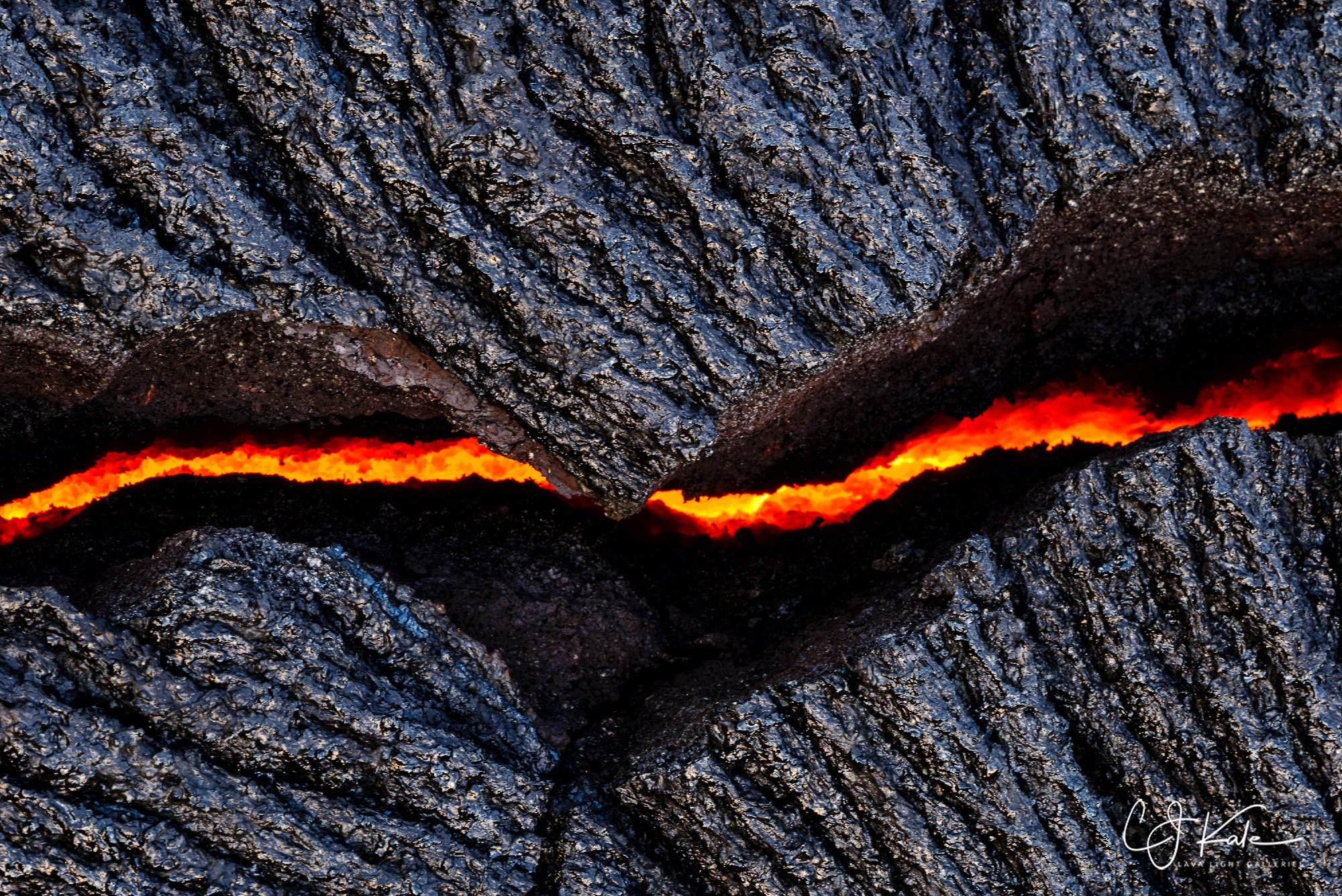 Lava crack...can be printed as a horizontal or a vertical.