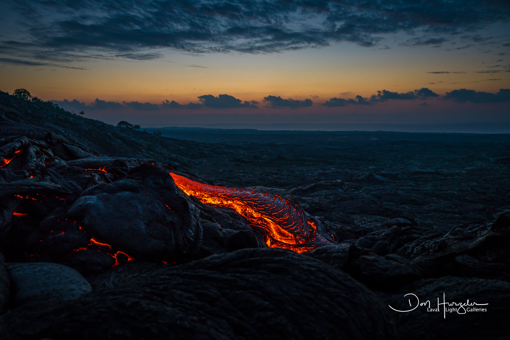 The last trip to the lava flow before Nick moved off island.
