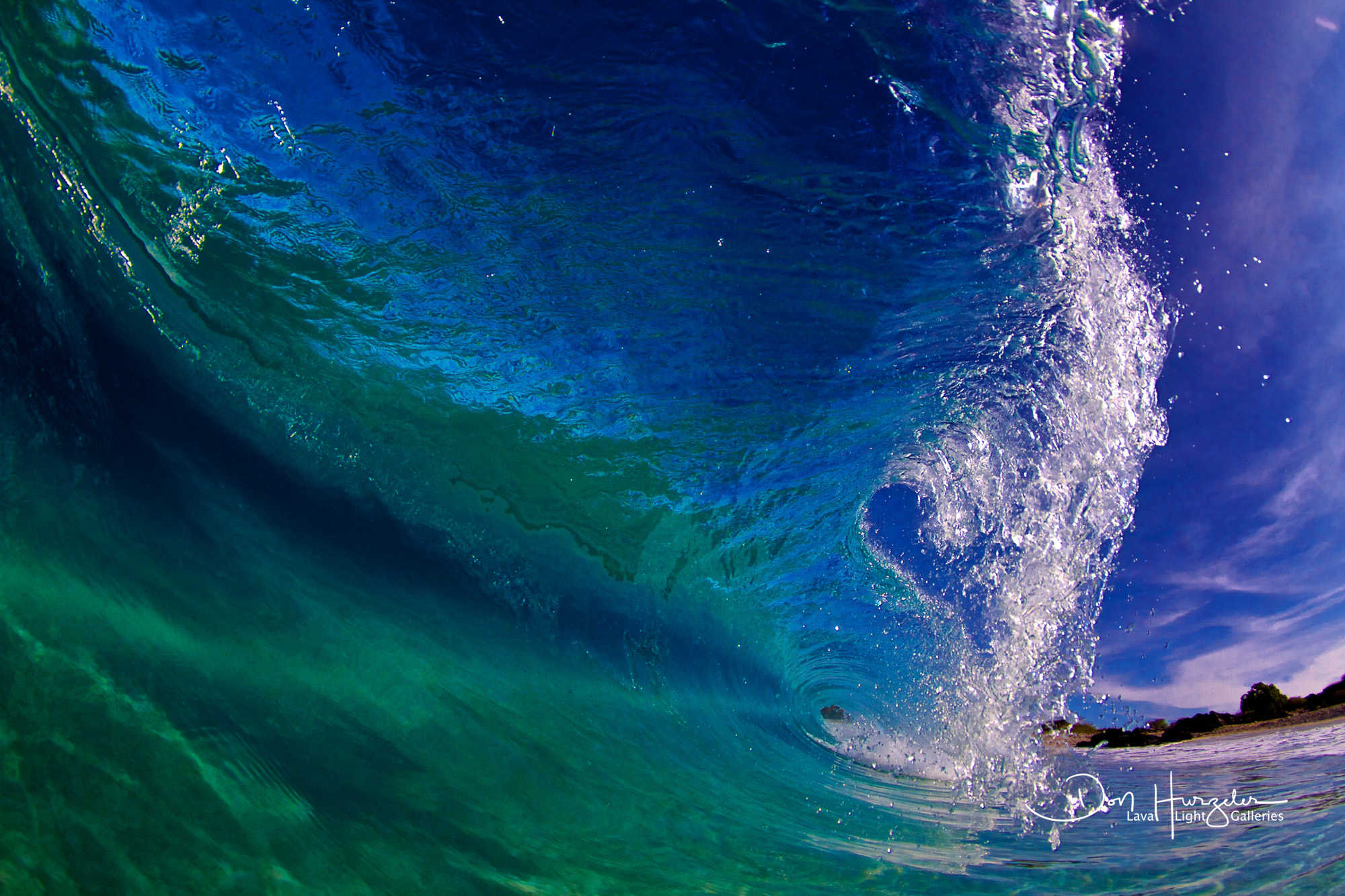 At sunrise, alone, in ankle deep water...looking up at a huge jacked up shore break.