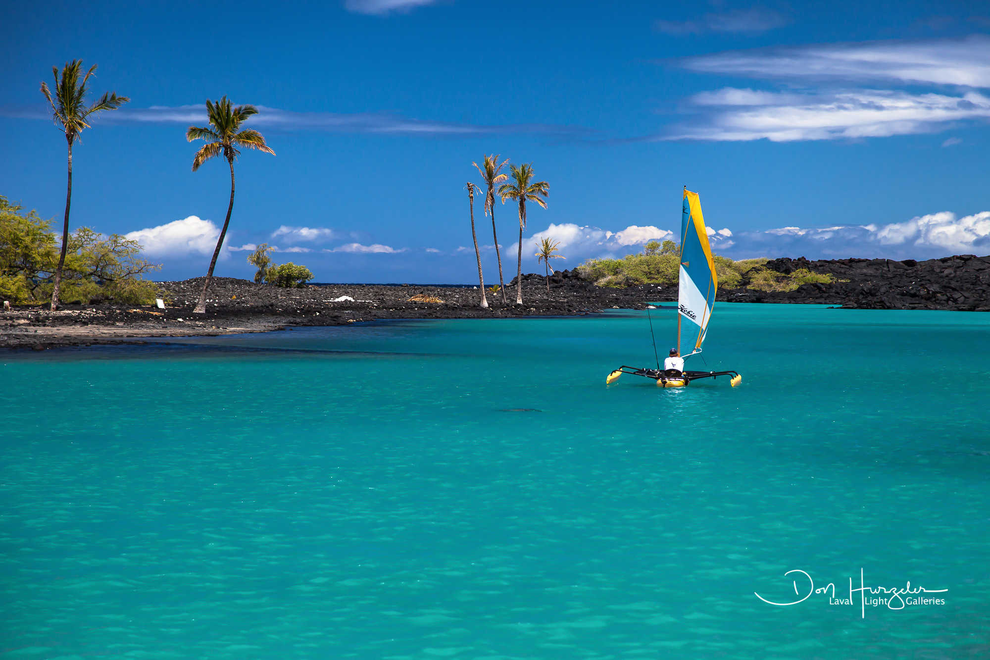 That is the color of the water.