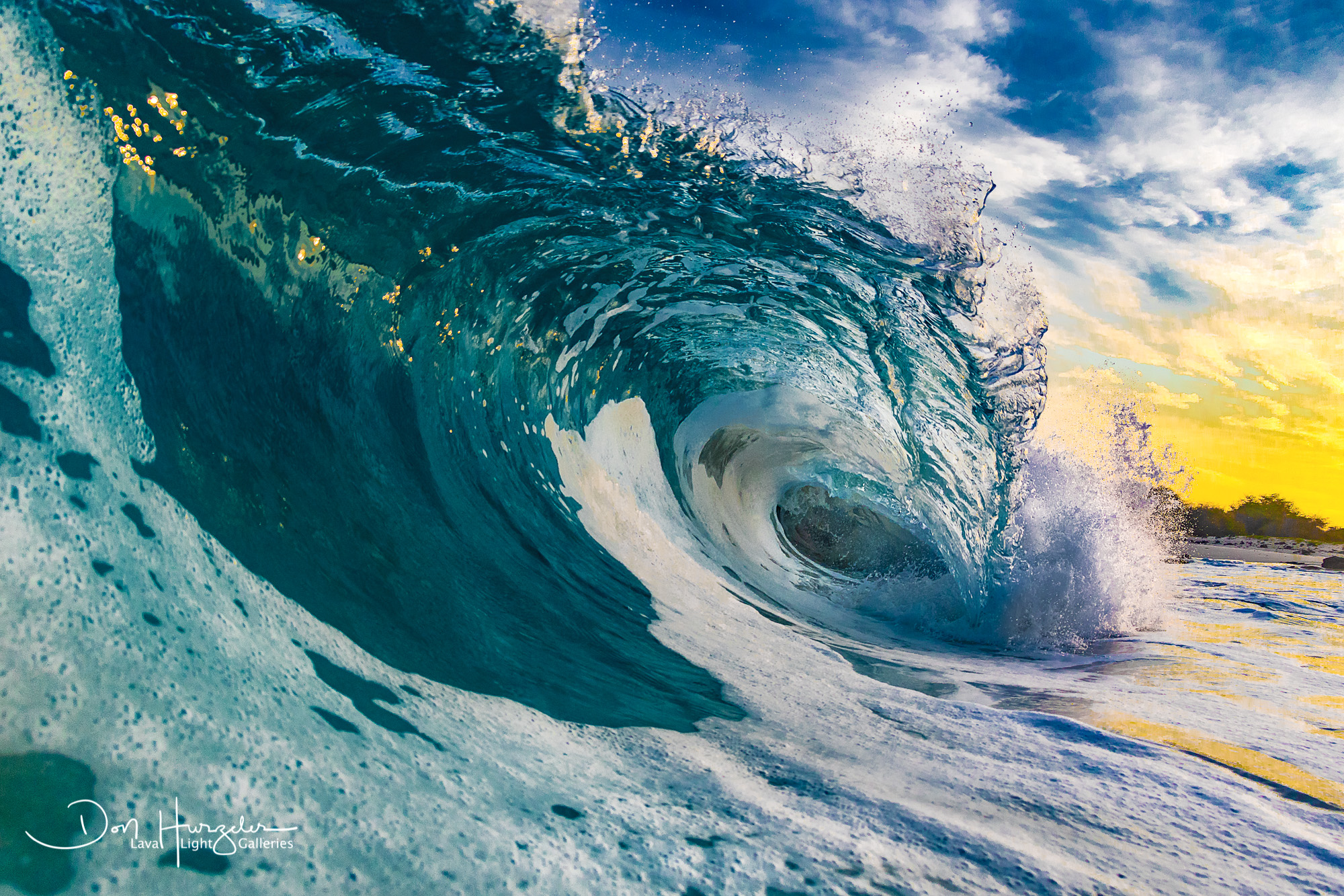 First light at Kua Bay...and breaking right on the beach.