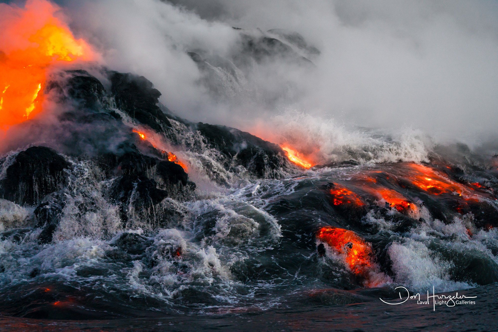 Love the way the lava is under the incoming ocean water on the right.