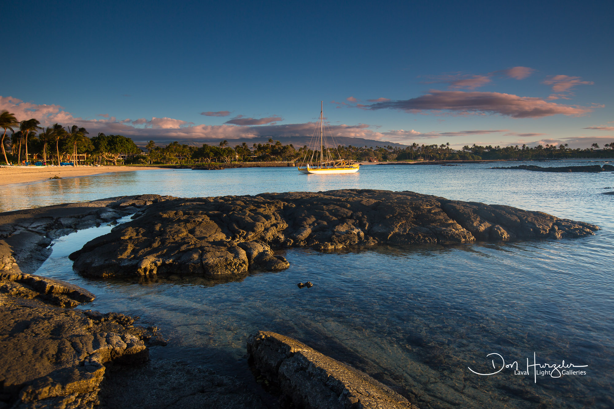 The lagoon at Mauna Lani.