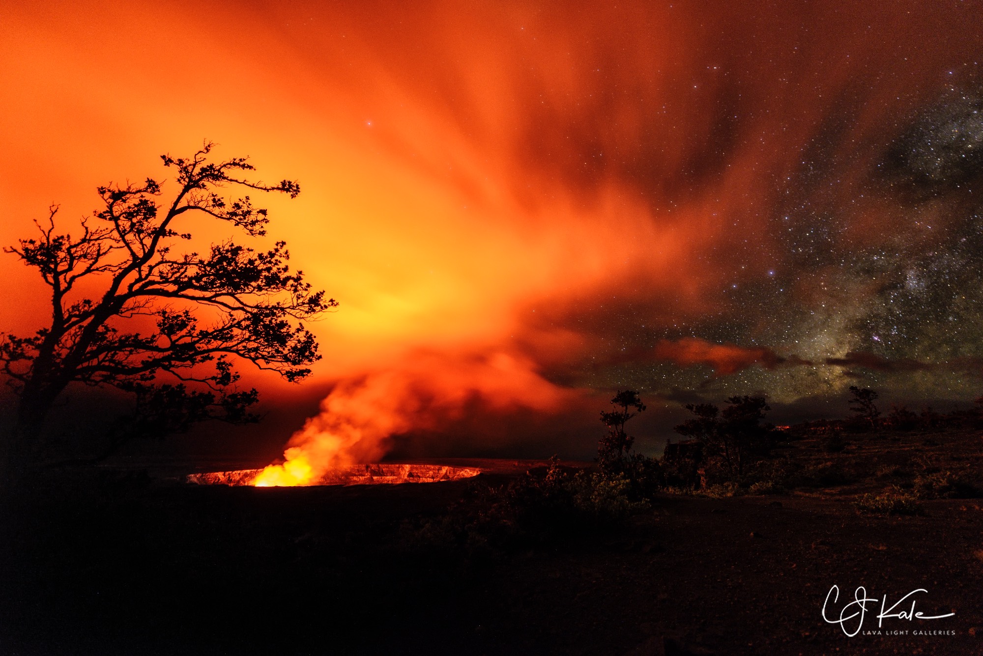 Always fun to see the crater at night.